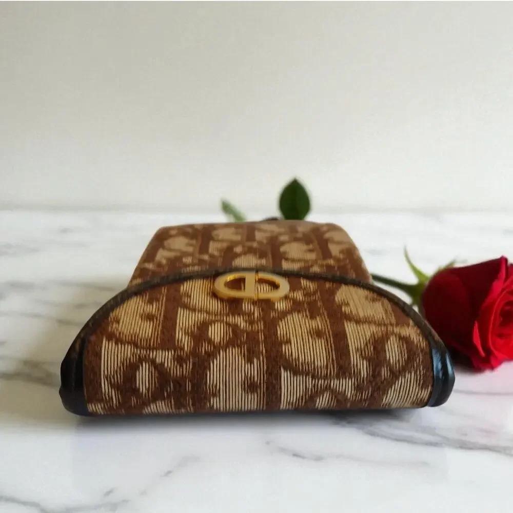 FLASH SALE Christian Dior Lady Dior Vintage Eyeglass & Accessory Case Jacquard